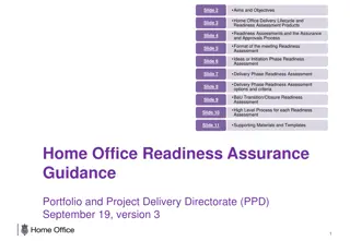 Home Office Delivery Readiness Assessment Lifecycle