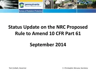 Update on NRC Proposed Rule to Amend 10 CFR Part 61 (Sept. 2014)