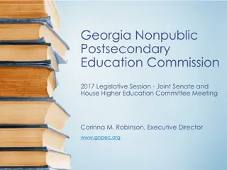 Georgia Nonpublic Postsecondary Education Commission Overview