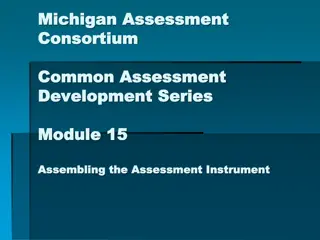 Assessment Instrument Development Guidelines