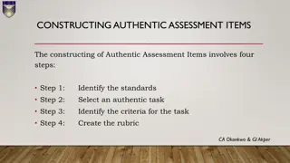 Constructing Authentic Assessment Items: A Guide in 4 Steps