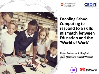 Transforming School Computing to Bridge the Skills Gap