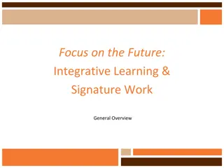 Future of Integrative Learning & Signature Work Overview