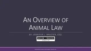 A Comprehensive Overview of Animal Law by Jennifer L. Braster, Esq.