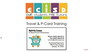 Travel & P-Card Training Information for Obtaining and Using P-Cards