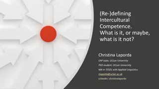 Intercultural Competence: Definitions and Perspectives