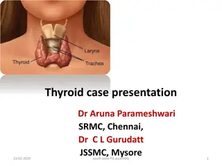 Thyroid Case Presentation and Examination Methods Overview