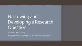 Crafting Effective Research Questions: A Guide