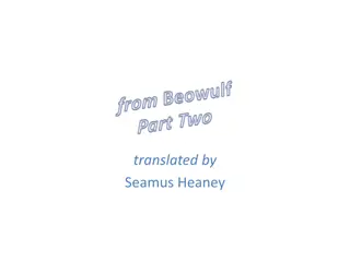 Insights into Beowulf's Character and Fate in Seamus Heaney's Translation