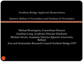 Northern Bridge Applicant Masterclasses: Enhancing Research Skills in Arts & Humanities