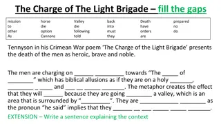 War Poetry Reflections: The Charge of the Light Brigade and Exposure