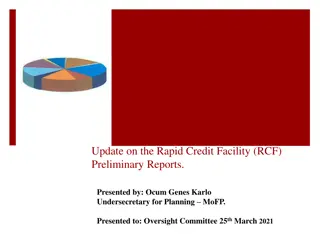 Update on South Sudan's Rapid Credit Facility and Rationale for Utilization