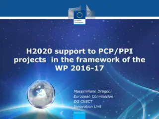 H2020 Support to PCP/PPI Projects - Participation and Roles