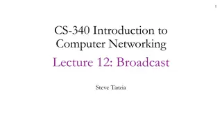 Computer Networking: Broadcast and Multicast Protocols