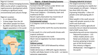 Nigeria's Emerging Economy: Opportunities and Challenges