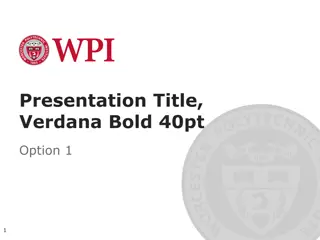 Enhancing Presentations with Verdana Font and Bold Text Styles