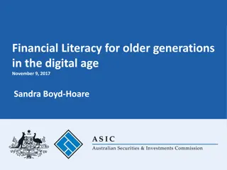 Financial Literacy for Older Generations in the Digital Age Research Insights