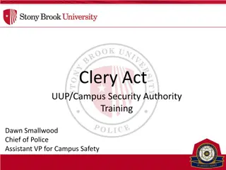 The Clery Act: Campus Security & Crime Reporting Requirements