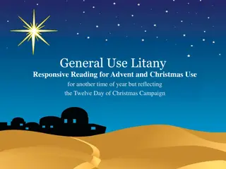 Litany for Reflection: Twelve Days of Christmas Campaign