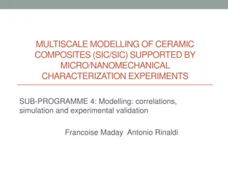 Advances in Ceramic Composite Property Modeling and Experimental Characterization