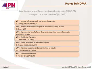 Project SAMOFAR: Coordination and Scientific Exploration in Nuclear Safety