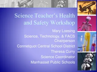 Science Teachers Health and Safety Workshop Overview