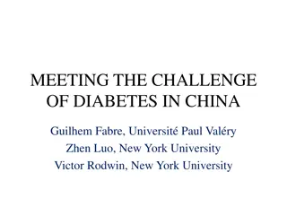 Meeting the Challenge of Diabetes in China: Prevalence, Trends, and Geographic Variances