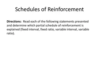 Schedules of Reinforcement