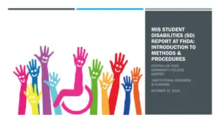 Managing Student Disabilities Reporting Procedures at FHDA