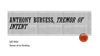 Anthony Burgess and the Tremor of Intent: Exploring Espionage and Fiction in the Sixties