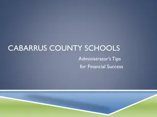 Financial Management Tips for School Administrators in Cabarrus County Schools