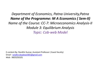 The Cob-Web Model in Microeconomics Analysis