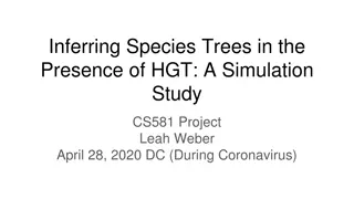 Inferring Species Trees in the Presence of HGT: Simulation Study