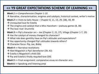 Great Expectations Scheme of Learning Summary