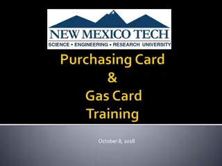 NMT Purchasing Card Policy and Guidelines