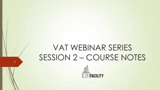 Time and Value of Supply in VAT Webinar Series