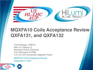 MQXFA10 Coils Acceptance Review Summary