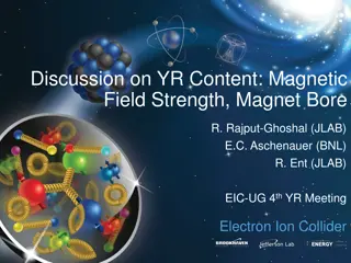 Insights on Magnetic Field Strength for Electron Ion Collider