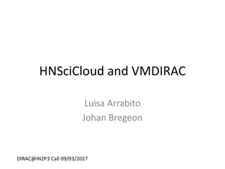 HNSciCloud and VMDIRAC Project Overview