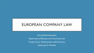 Overview of European Company Law and Types of Companies in Poland, UK, and Germany