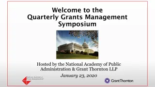 Quarterly Grants Management Symposium Highlights and Insights