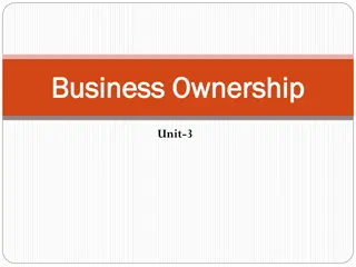 Exploring Types of Business Ownership