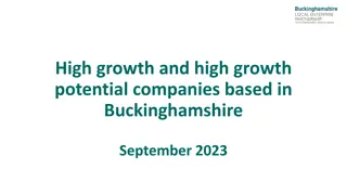 High growth and high growth   potential companies based in   Buckinghamshire