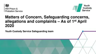 Safeguarding Concerns and Procedures in Youth Custody Services