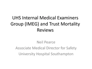 University Hospital Southampton IMEG Mortality Reviews Overview