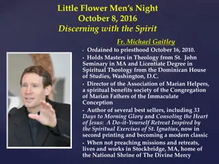 Little Flower Men's Night with Fr. Michael Gaitley - Reflections on Mercy and Grace