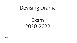 Devising Drama Exam Guide: 2020-2022