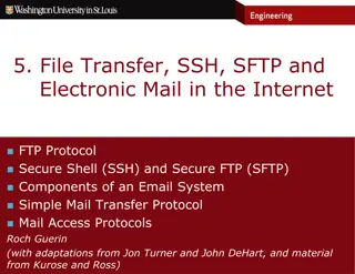 File Transfer Protocols: FTP, SSH, SFTP, and Email Systems