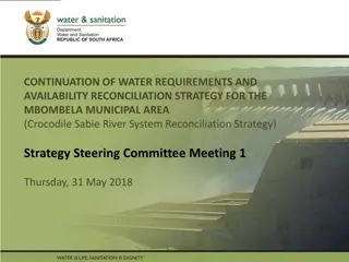 Water Reconciliation Strategy Steering Committee Meeting Summary