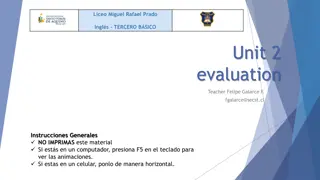 Animal Evaluation for Third Grade English Students at Liceo Miguel Rafael Prado